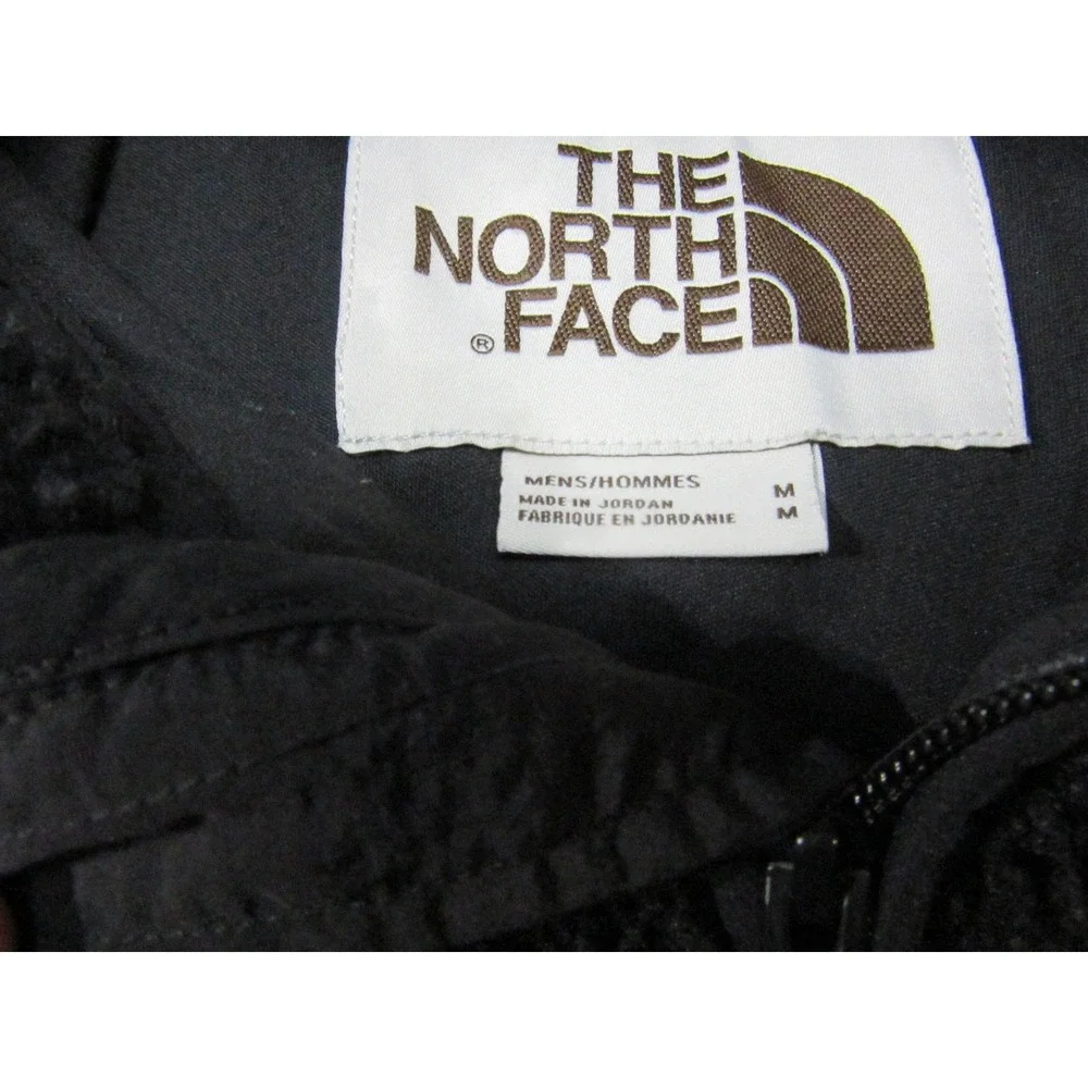The North Face Jacket Mens Medium Black Excellent Sherpa Anorak Pullover Fleece